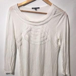 Cable & Gauge Top Long Sleeve 100% Viscose Small